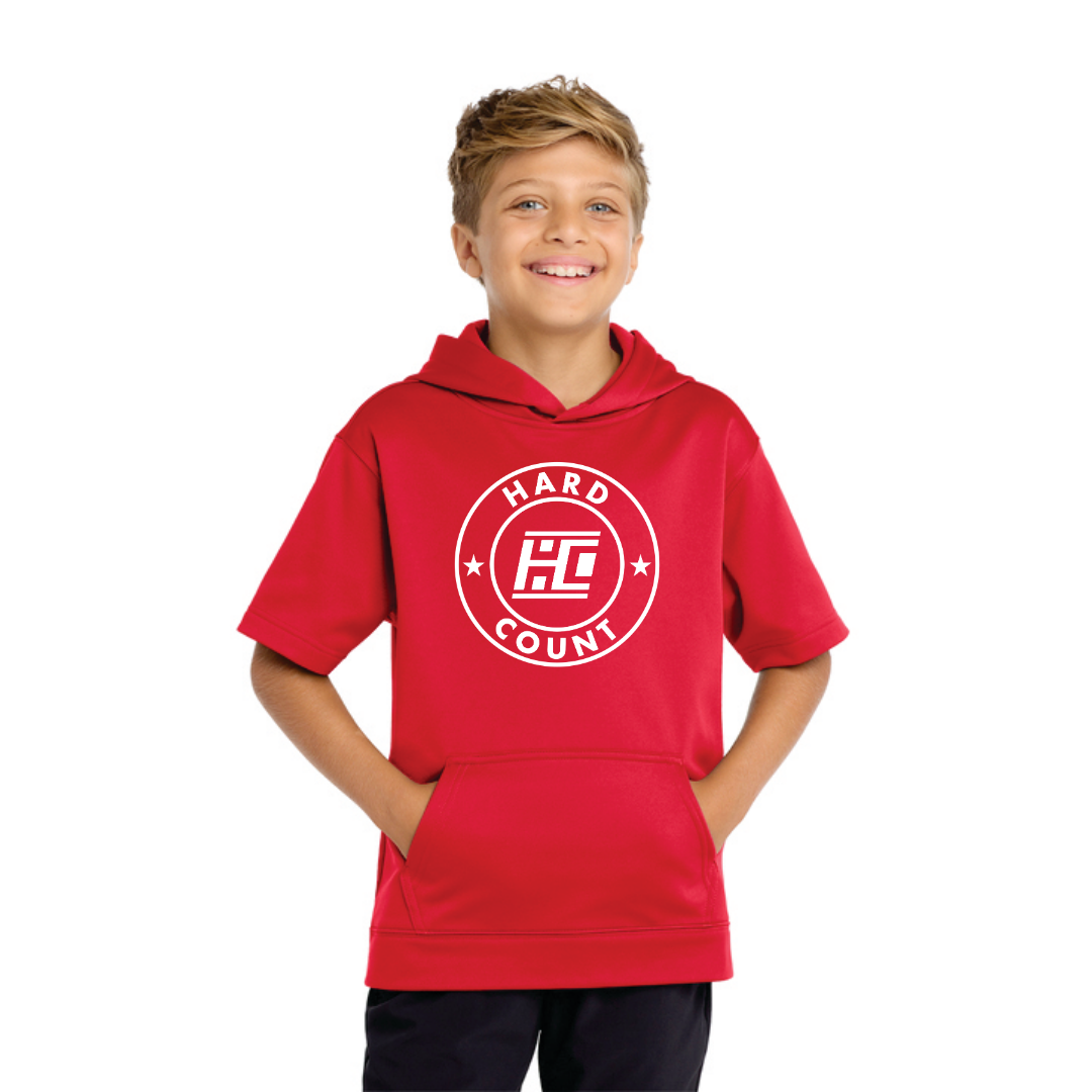 Sport Trek Fleece Short Sleeve Hooded Pullover