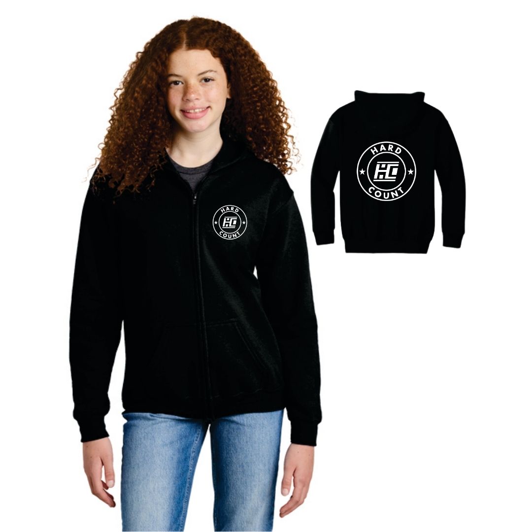 Gildan Youth Heavy Blend Full Zip Hoodie