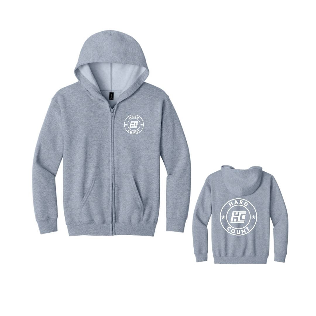 Gildan Youth Heavy Blend Full Zip Hoodie