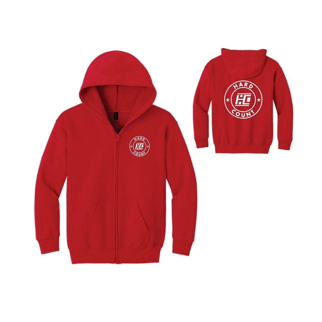 Gildan Youth Heavy Blend Full Zip Hoodie